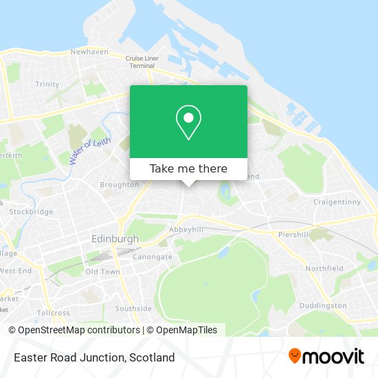 Easter Road Junction map