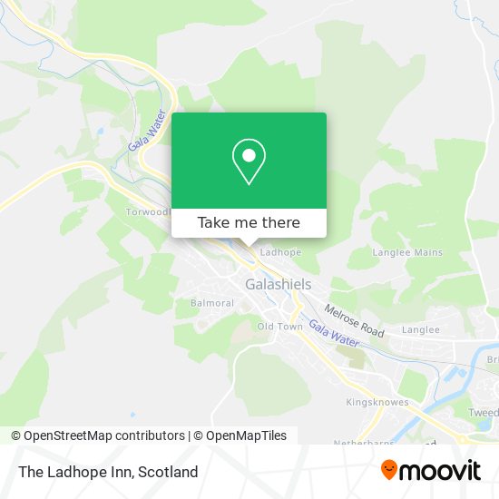 The Ladhope Inn map