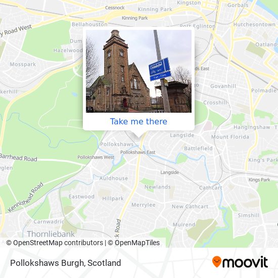 Pollokshaws Burgh map