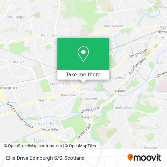 Ellis Drive Edinburgh S/S map