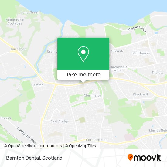 Barnton Dental map