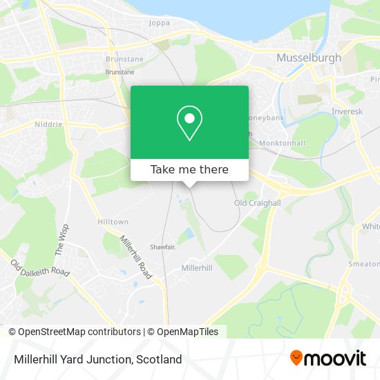 Millerhill Yard Junction map