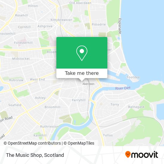 The Music Shop map