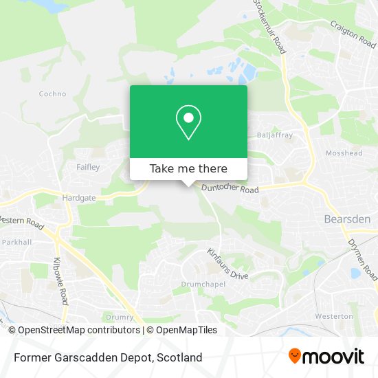 Former Garscadden Depot map