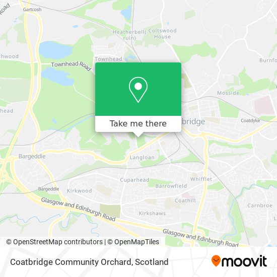 Coatbridge Community Orchard map