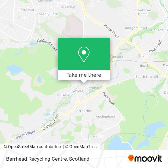 Barrhead Recycling Centre map