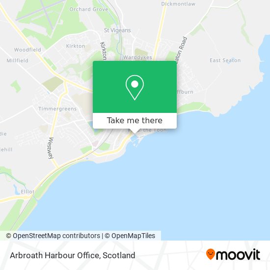 Arbroath Harbour Office map