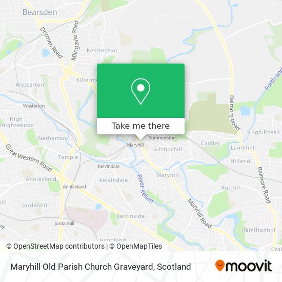 Maryhill Old Parish Church Graveyard map