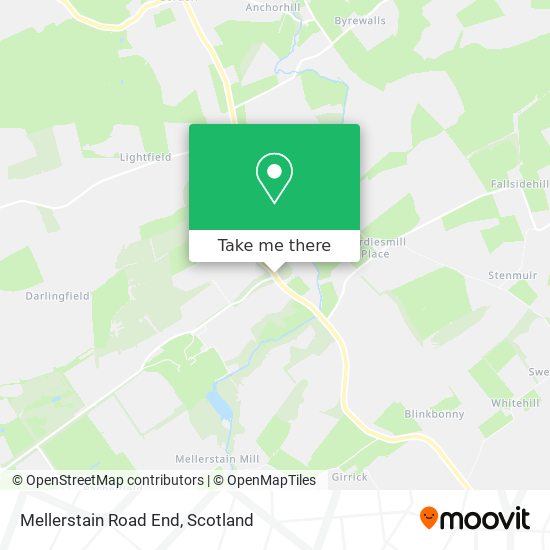 Mellerstain Road End map