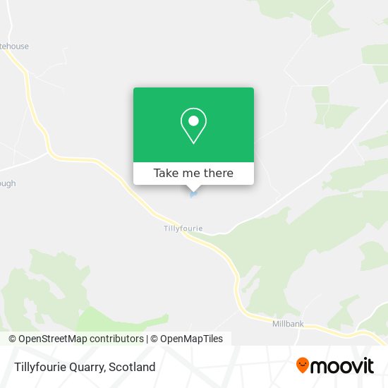 Tillyfourie Quarry map