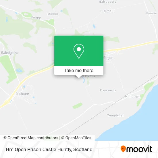 Hm Open Prison Castle Huntly map