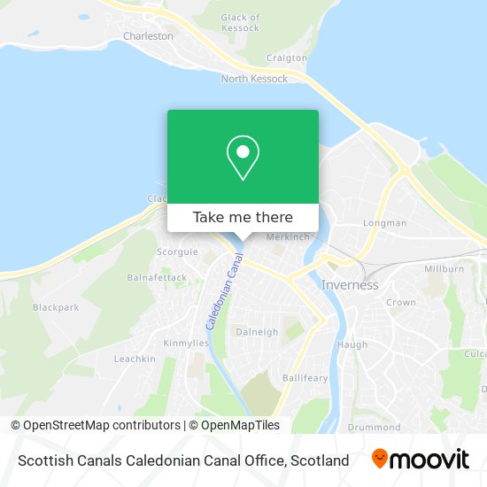 Scottish Canals Caledonian Canal Office map
