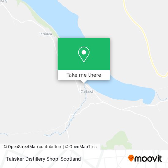 Talisker Distillery Shop map