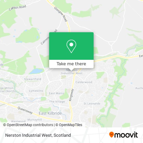 Nerston Industrial West map