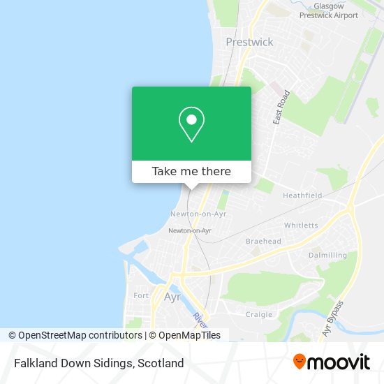 Falkland Down Sidings map