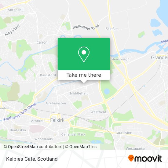 Kelpies Cafe map