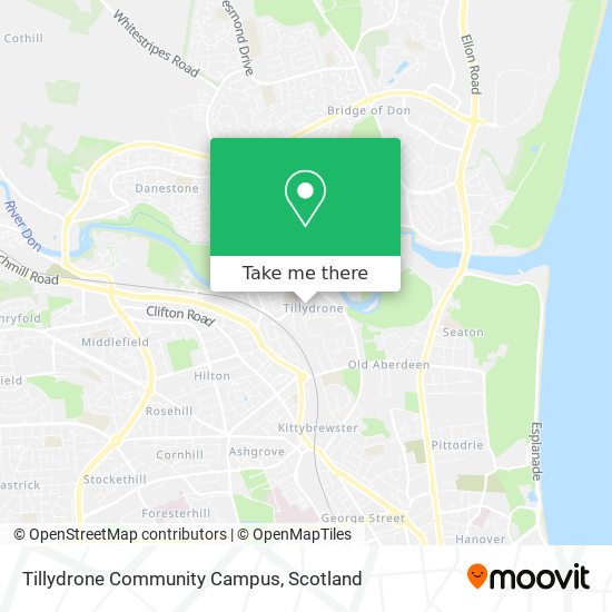 Tillydrone Community Campus map