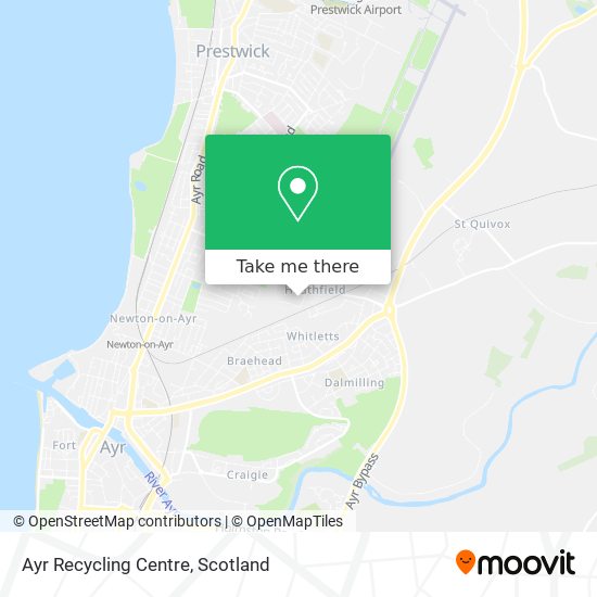 Ayr Recycling Centre map