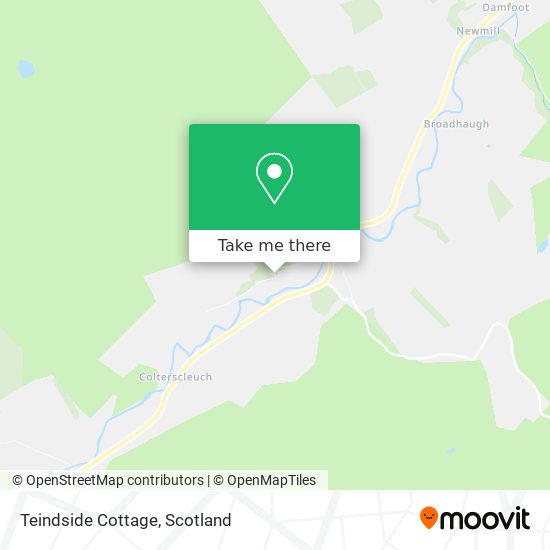 Teindside Cottage map
