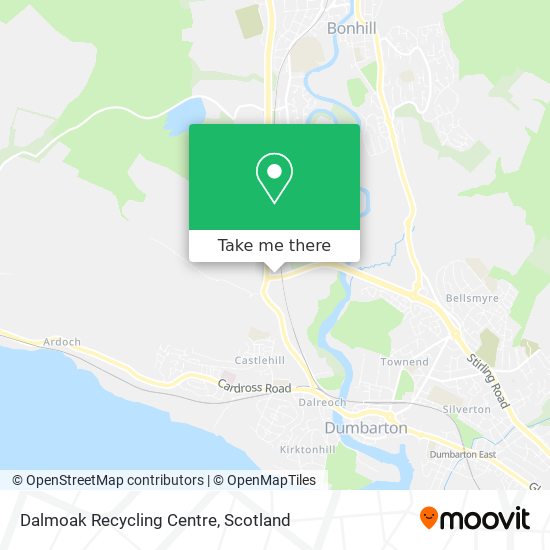 Dalmoak Recycling Centre map