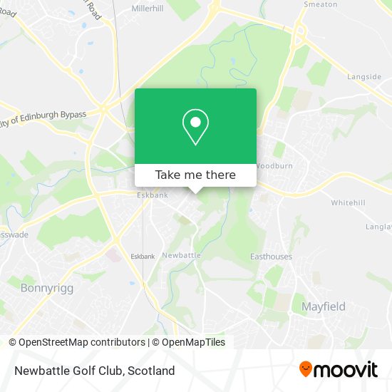 Newbattle Golf Club map