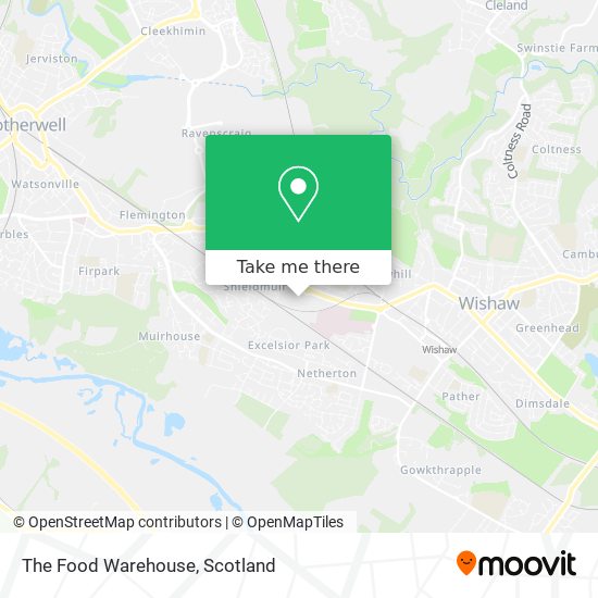 The Food Warehouse map