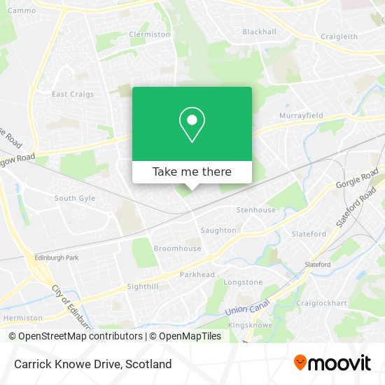 Carrick Knowe Drive map