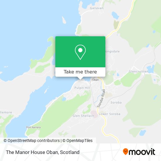 The Manor House Oban map