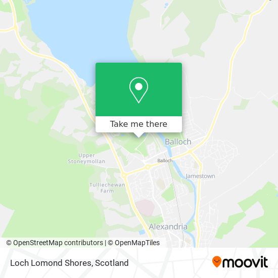 Loch Lomond Shores map