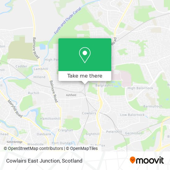 Cowlairs East Junction map