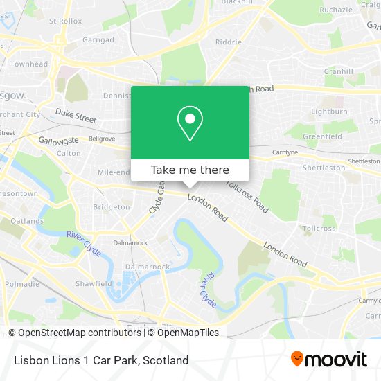 Lisbon Lions 1 Car Park map