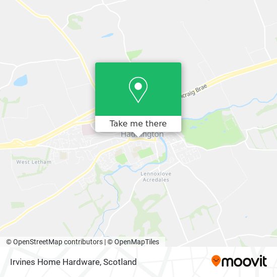 Irvines Home Hardware map