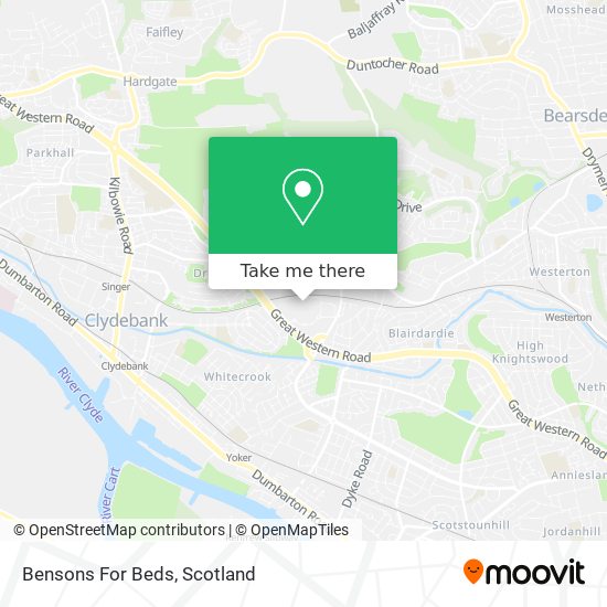 Bensons For Beds map