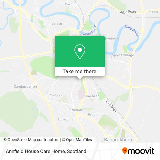 Annfield House Care Home map