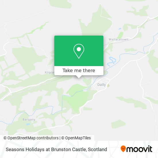 Seasons Holidays at Brunston Castle map