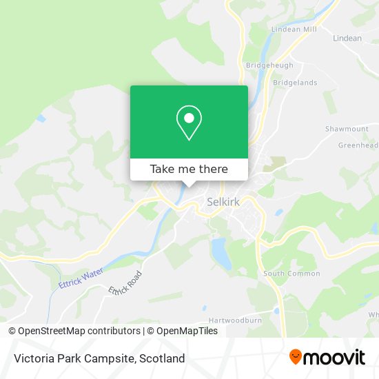 Victoria Park Campsite map