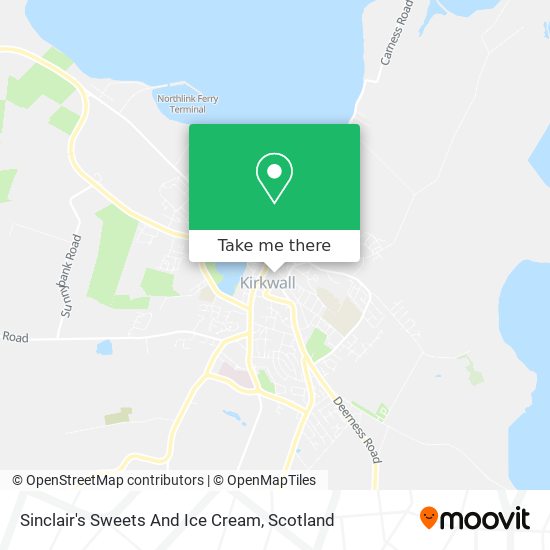 Sinclair's Sweets And Ice Cream map