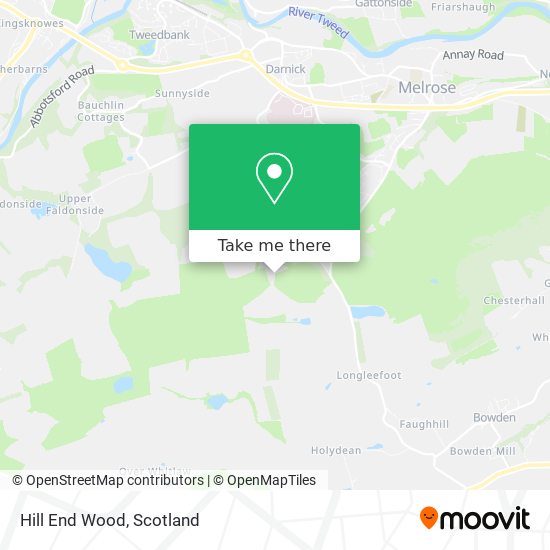 Hill End Wood map