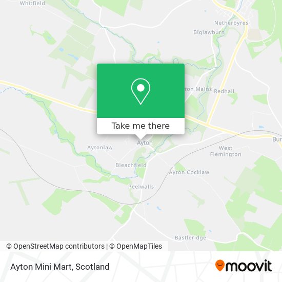 Ayton Mini Mart map
