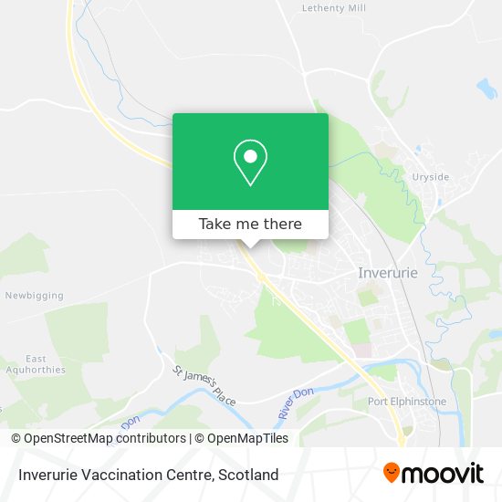 Inverurie Vaccination Centre map