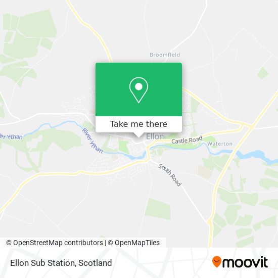 Ellon Sub Station map