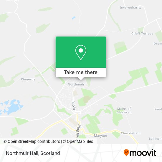 Northmuir Hall map