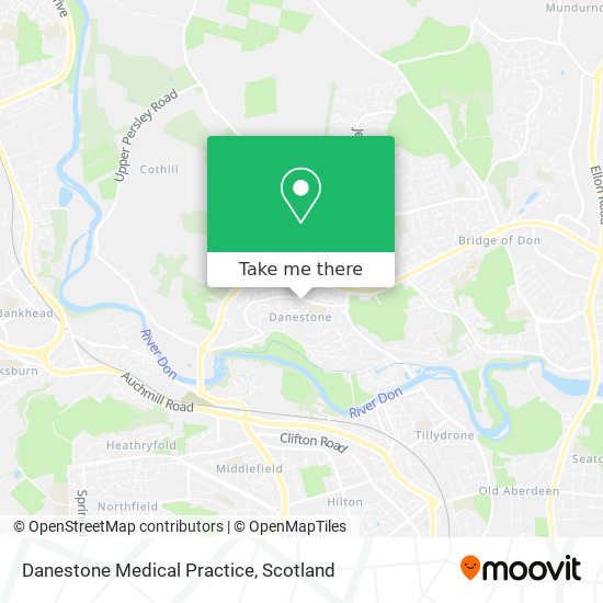 Danestone Medical Practice map