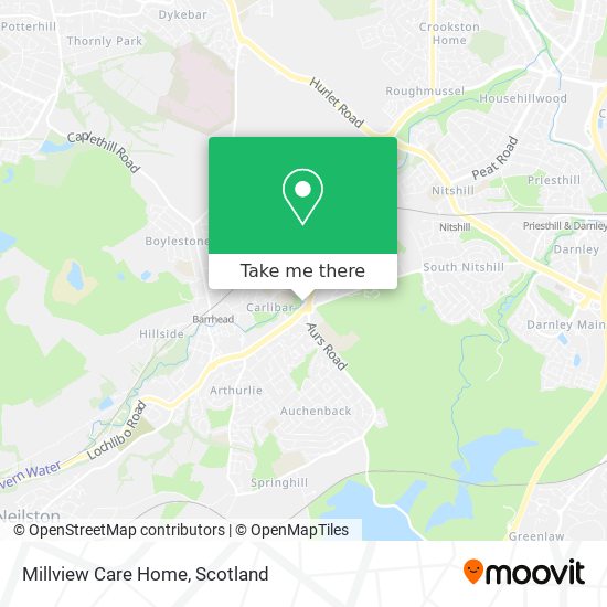 Millview Care Home map