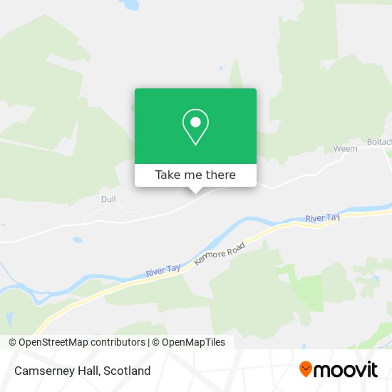 Camserney Hall map