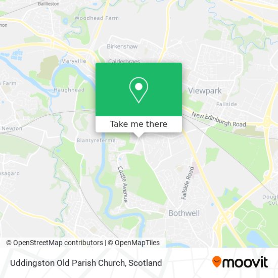 Uddingston Old Parish Church map
