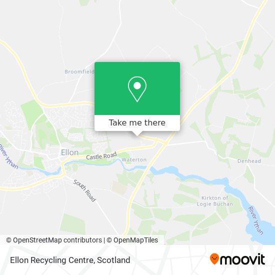 Ellon Recycling Centre map