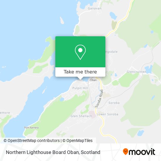 Northern Lighthouse Board Oban map