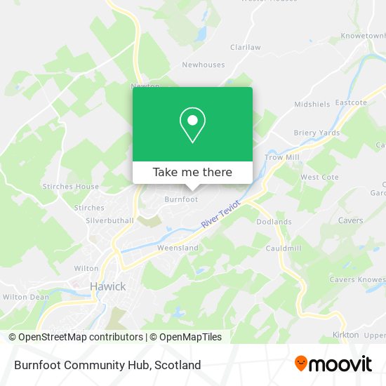 Burnfoot Community Hub map