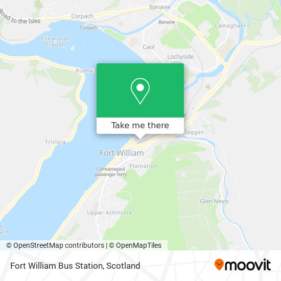 Fort William Bus Station map
